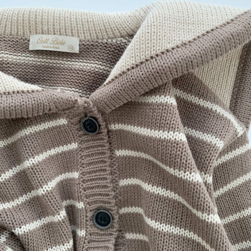 OOTT BEBE - Korean Children Fashion - #Kfashion4kids - Sailor Knit Cardigan - 4