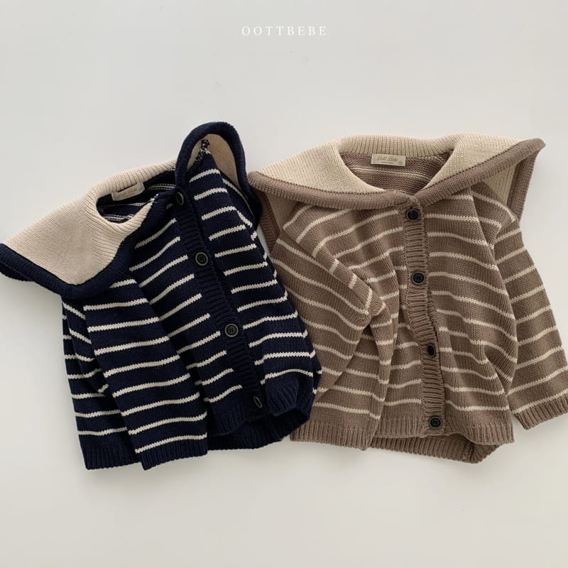 OOTT BEBE - Korean Children Fashion - #Kfashion4kids - Sailor Knit Cardigan - 7