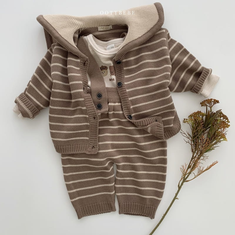 OOTT BEBE - Korean Children Fashion - #Kfashion4kids - Sailor Knit Cardigan - 8