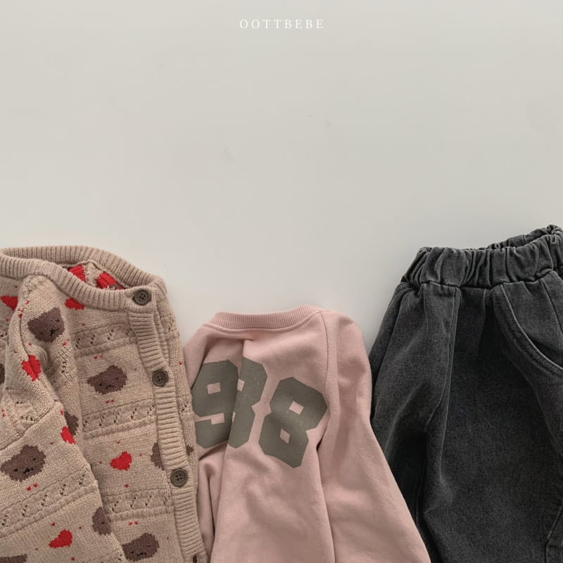 OOTT BEBE - Korean Children Fashion - #Kfashion4kids - Hear Bear Knit Cardigan with Mom - 9