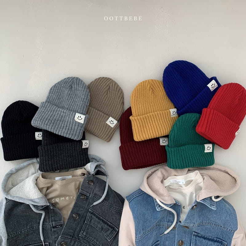 OOTT BEBE - Korean Children Fashion - #Kfashion4kids - Smile Beanie