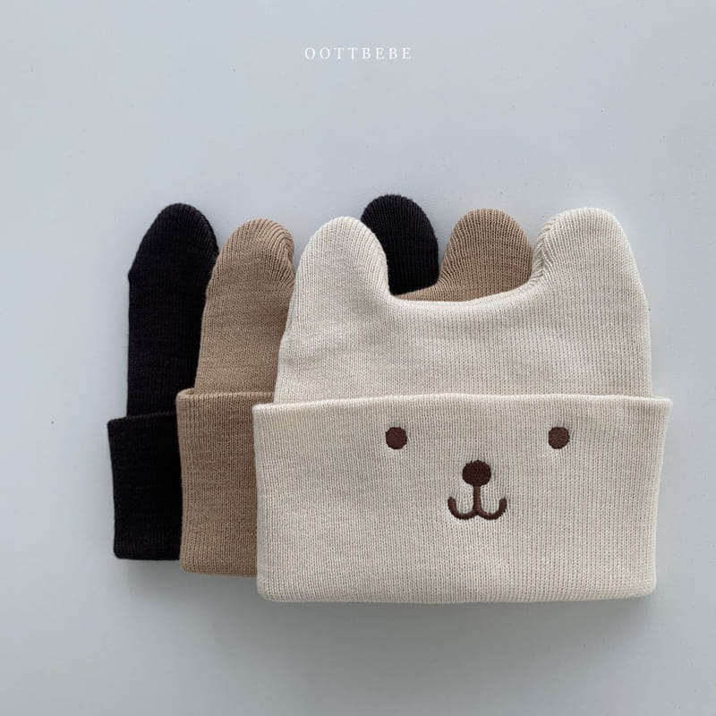 OOTT BEBE - Korean Children Fashion - #Kfashion4kids - Bear Beanie - 10