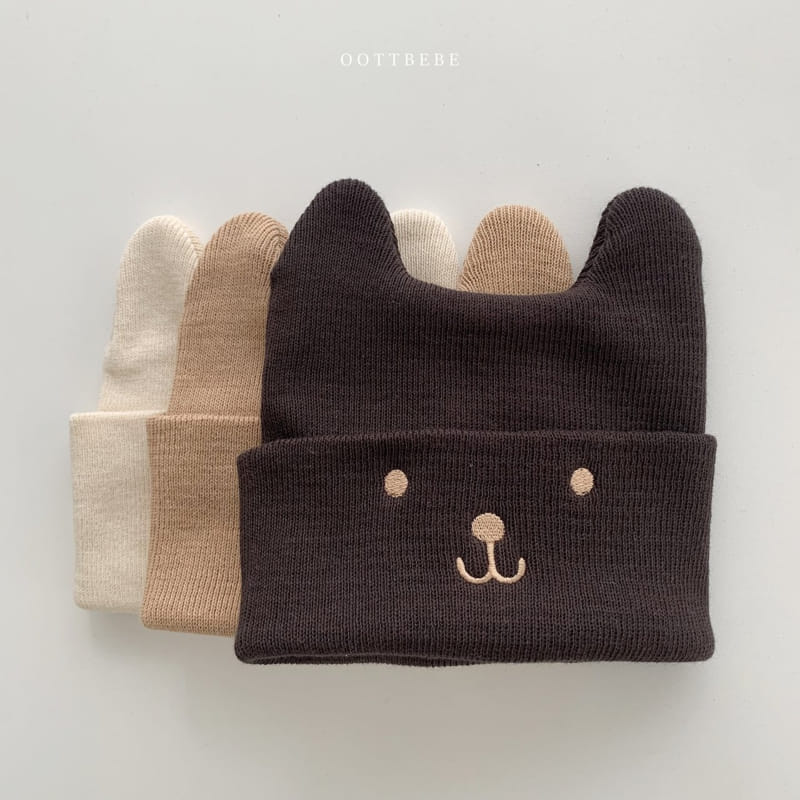 OOTT BEBE - Korean Children Fashion - #Kfashion4kids - Bear Beanie - 11