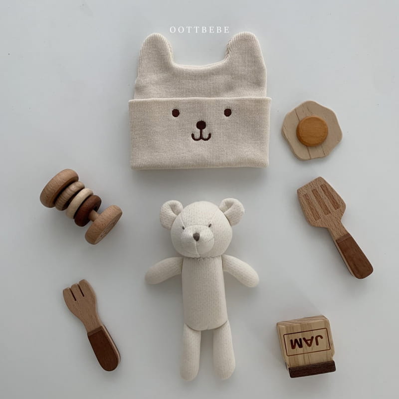 OOTT BEBE - Korean Children Fashion - #Kfashion4kids - Bear Beanie - 3