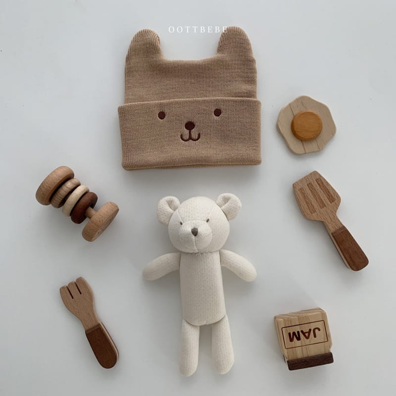 OOTT BEBE - Korean Children Fashion - #Kfashion4kids - Bear Beanie - 4