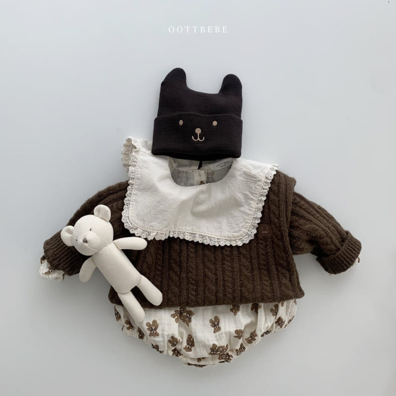 OOTT BEBE - Korean Children Fashion - #Kfashion4kids - Bear Beanie - 8