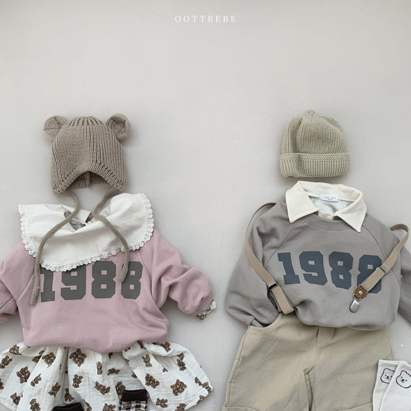 OOTT BEBE - Korean Children Fashion - #Kfashion4kids - 1988 Sweatshirt with Mom