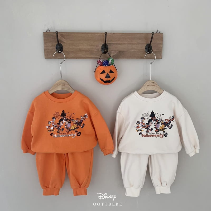 OOTT BEBE - Korean Children Fashion - #Kfashion4kids - Disney Halloween Top Bottom Set - 2