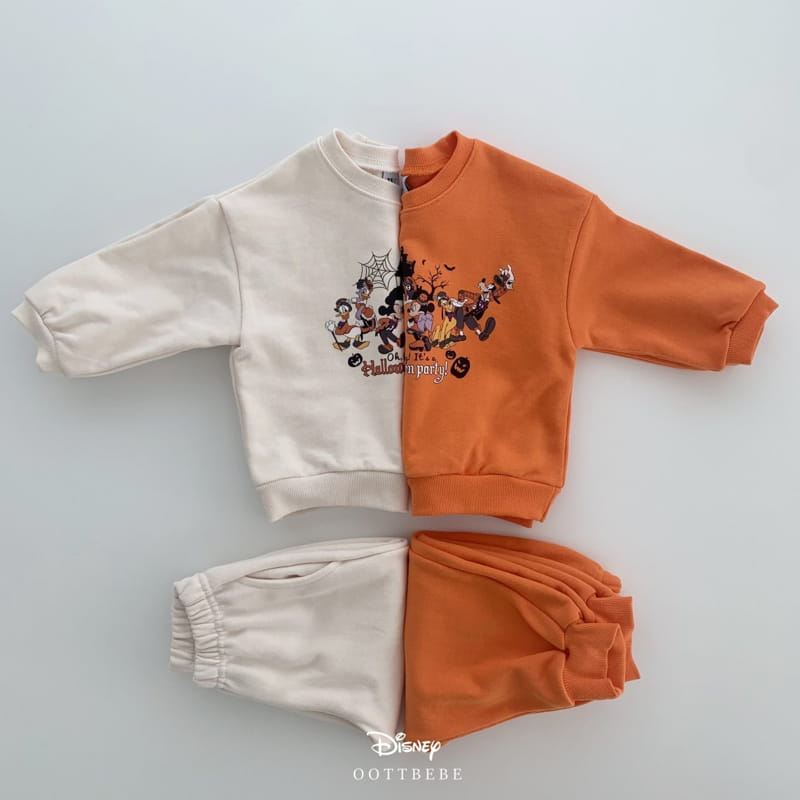 OOTT BEBE - Korean Children Fashion - #Kfashion4kids - Disney Halloween Top Bottom Set - 4