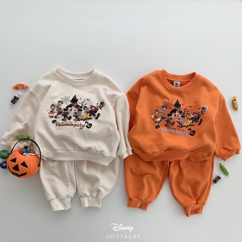 OOTT BEBE - Korean Children Fashion - #Kfashion4kids - Disney Halloween Top Bottom Set - 7