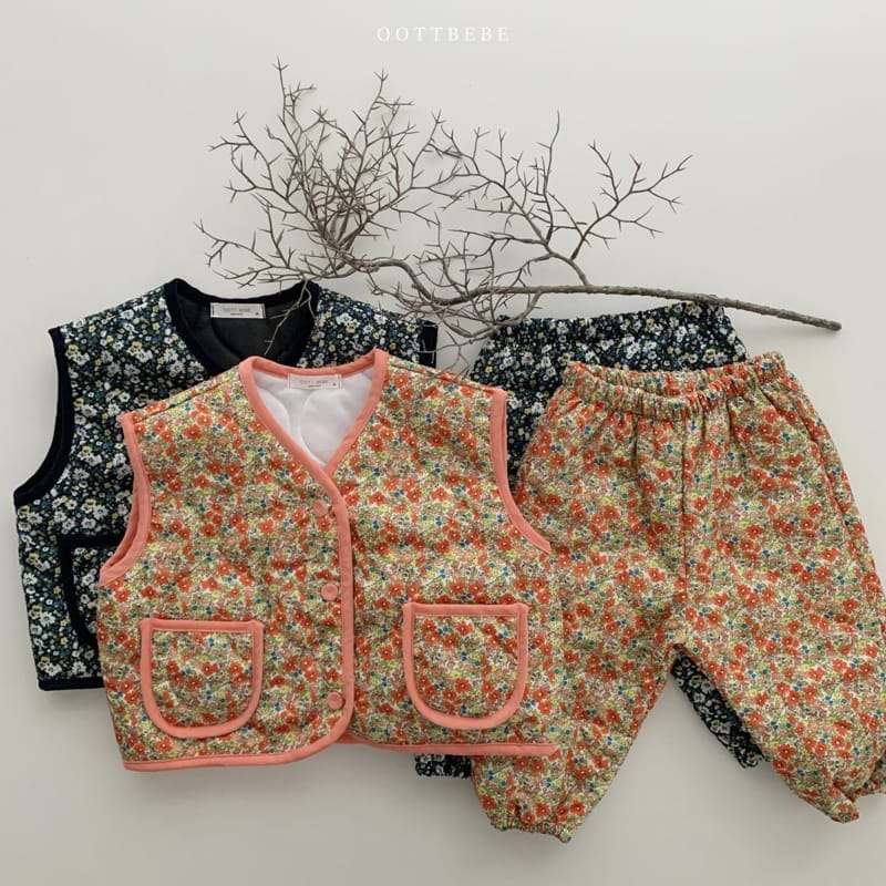 OOTT BEBE - Korean Children Fashion - #Kfashion4kids - Gimjang Vest Bottom Set