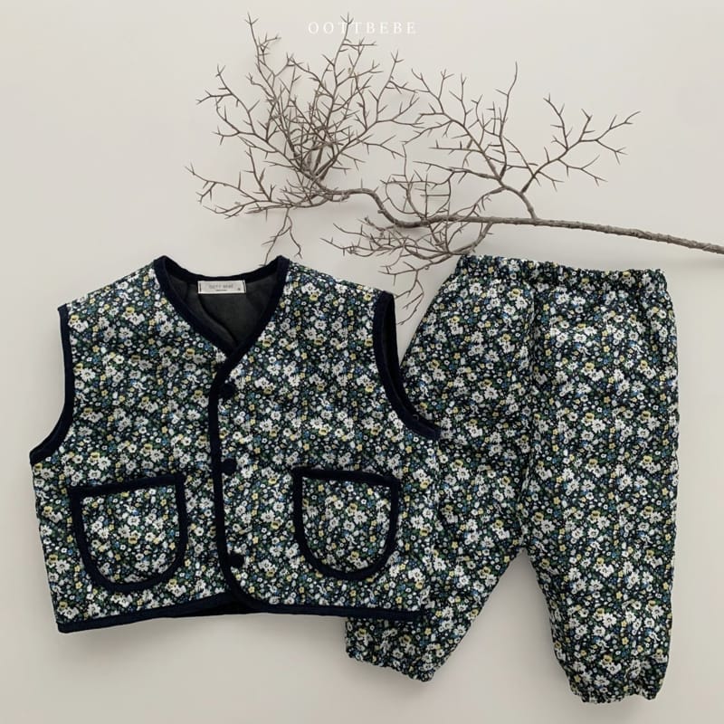 OOTT BEBE - Korean Children Fashion - #Kfashion4kids - Gimjang Vest Bottom Set - 3
