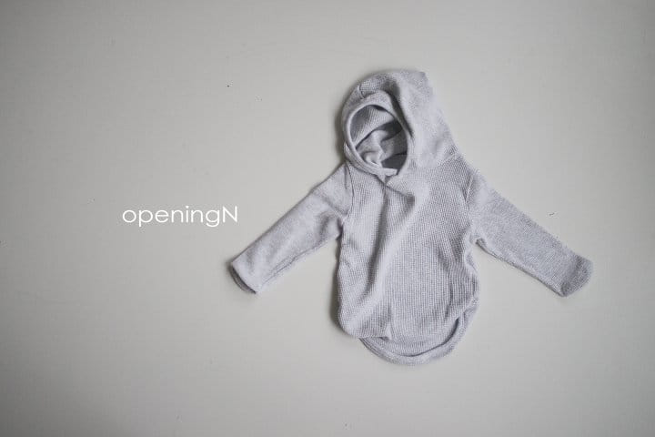 OPENING & - Korean Children Fashion - #Kfashion4kids - Original Waffle Hood - 3