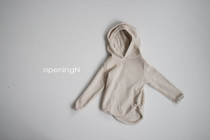 OPENING & - Korean Children Fashion - #Kfashion4kids - Original Waffle Hood - 4