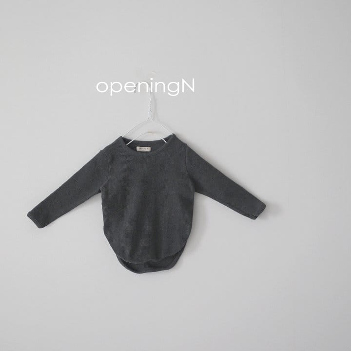 OPENING & - Korean Children Fashion - #Kfashion4kids - Oeiginal Waffle Top - 3