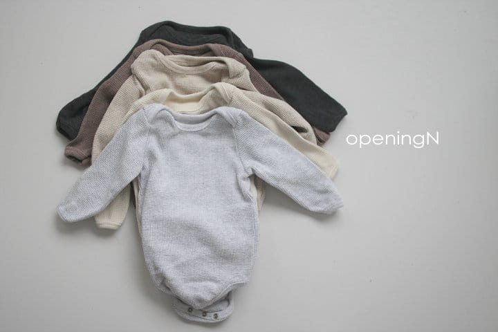OPENING & - Korean Children Fashion - #Kfashion4kids - Original Waffle Bebe Bodysuit - 6