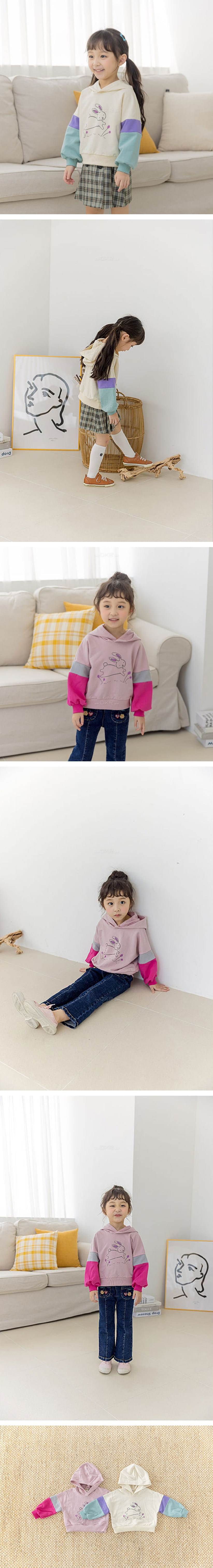 ORANGE MOM - Korean Children Fashion - #Kfashion4kids - Rabbit Hoody