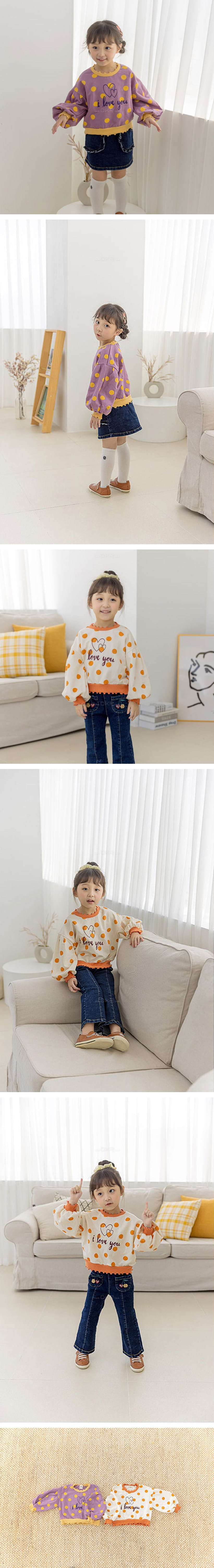 ORANGE MOM - Korean Children Fashion - #Kfashion4kids - Holic Dot Tee