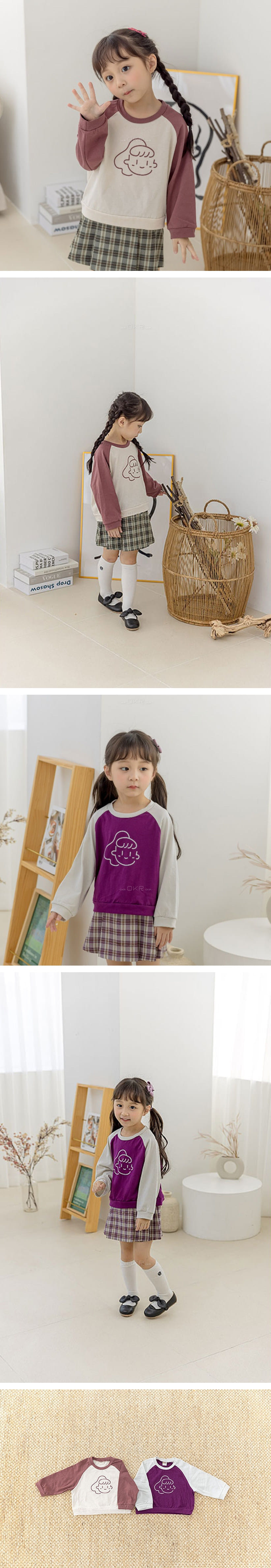 ORANGE MOM - Korean Children Fashion - #Kfashion4kids - Girl Colored Tee