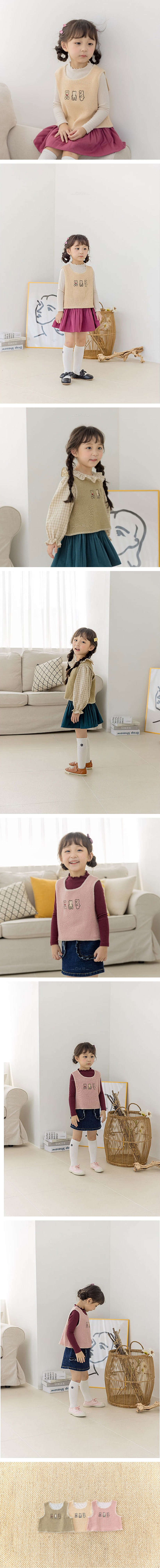 ORANGE MOM - Korean Children Fashion - #Kfashion4kids - Three Bear Vest
