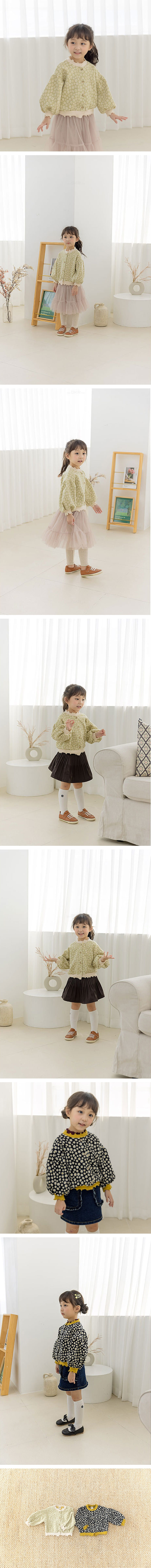 ORANGE MOM - Korean Children Fashion - #Kfashion4kids - Puff Cardigan