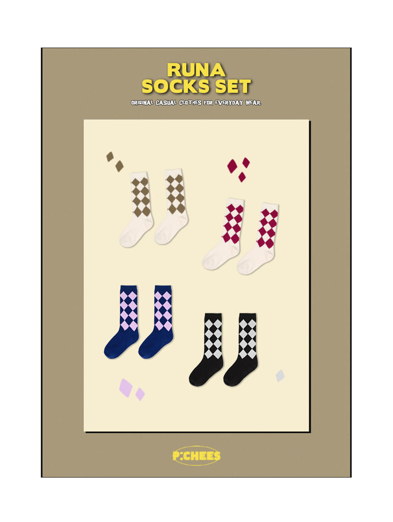 PEACH-CREAM - Korean Children Fashion - #Kfashion4kids - Luna Socks [set of 2]