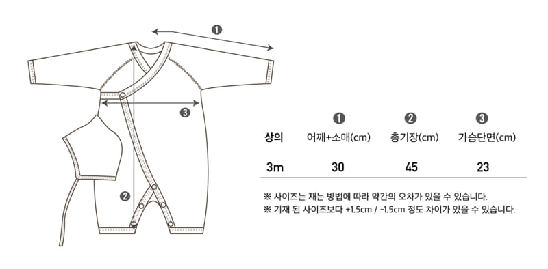 PEEKABOO - Korean Children Fashion - #Kfashion4kids - Note New Born Set - 5