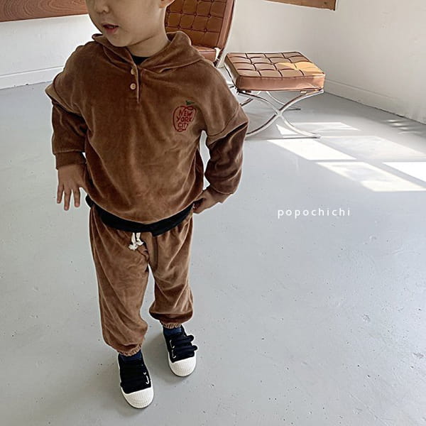 POPOCHICHI - Korean Children Fashion - #Kfashion4kids - Apple Beroa Top Bottom Set - 8