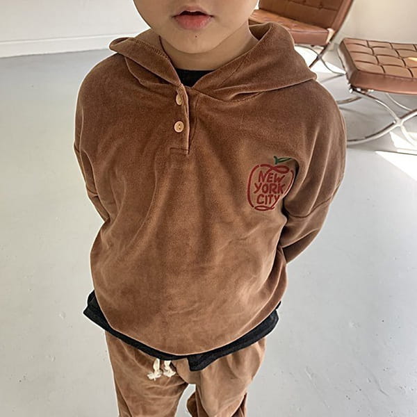 POPOCHICHI - Korean Children Fashion - #Kfashion4kids - Apple Beroa Top Bottom Set - 9