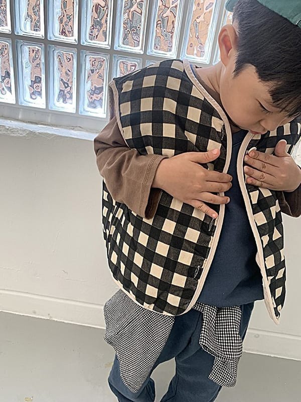 POPOCHICHI - Korean Children Fashion - #Kfashion4kids - Cube Sugar Vest - 4