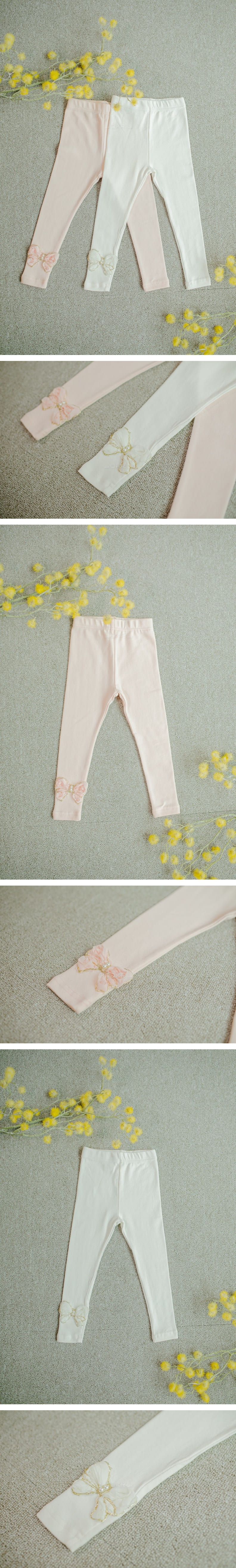 PUDDING - Korean Children Fashion - #Kfashion4kids - Butterfly Leggings