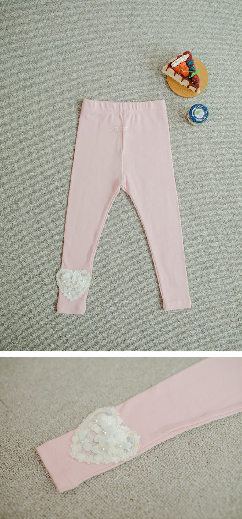 PUDDING - Korean Children Fashion - #Kfashion4kids - Heart Leggings