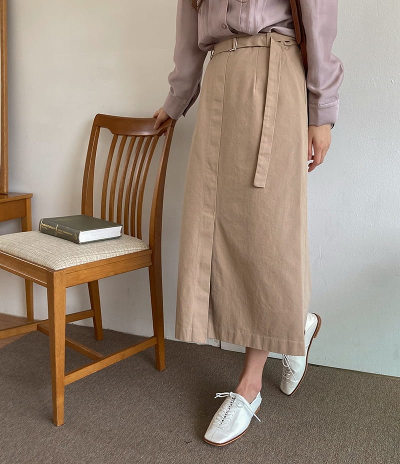 REFRESH - Korean Children Fashion - #Kfashion4kids - Cotton Belt Skirt