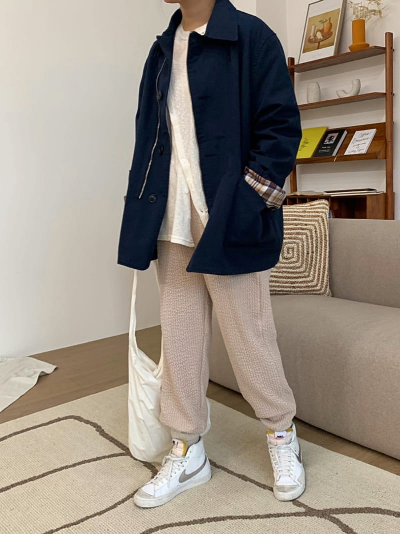 REFRESH - Korean Children Fashion - #Kfashion4kids - Check Combi Field Jacket - 3