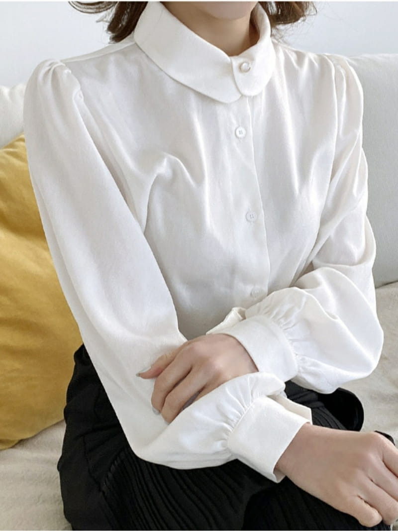 REFRESH - Korean Children Fashion - #Kfashion4kids - Pearl Button Blouse