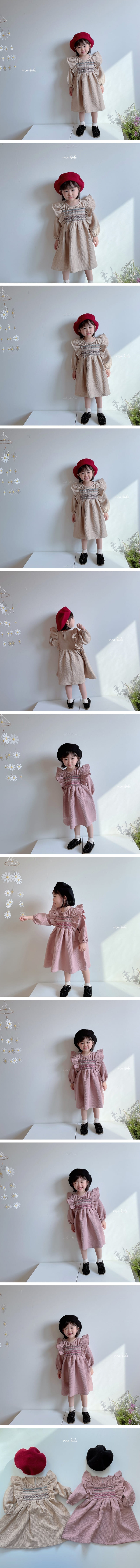 RICA - Korean Children Fashion - #Kfashion4kids - Smocked One-piece