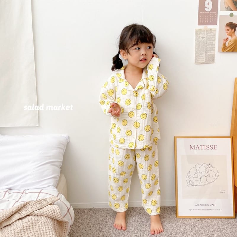 SALAD MARKET - Korean Children Fashion - #Kfashion4kids - Smile Pajamas - 10