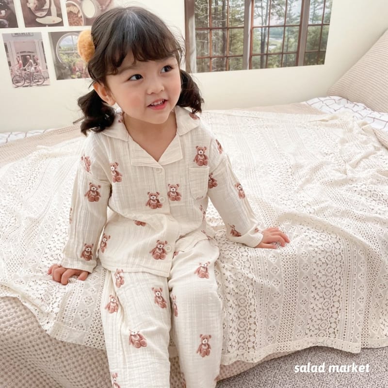 SALAD MARKET - Korean Children Fashion - #Kfashion4kids - Teddy Bear Pajamas - 10