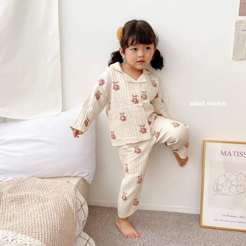 SALAD MARKET - Korean Children Fashion - #Kfashion4kids - Teddy Bear Pajamas - 12