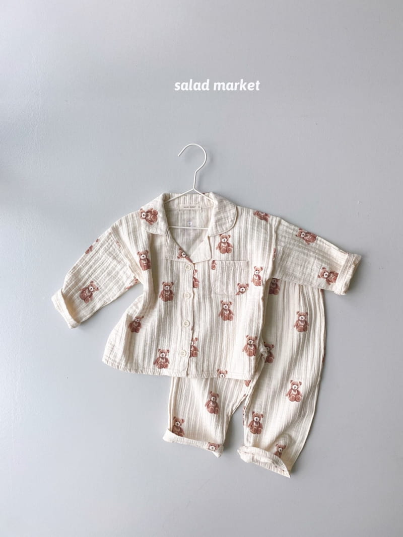 SALAD MARKET - Korean Children Fashion - #Kfashion4kids - Teddy Bear Pajamas - 3