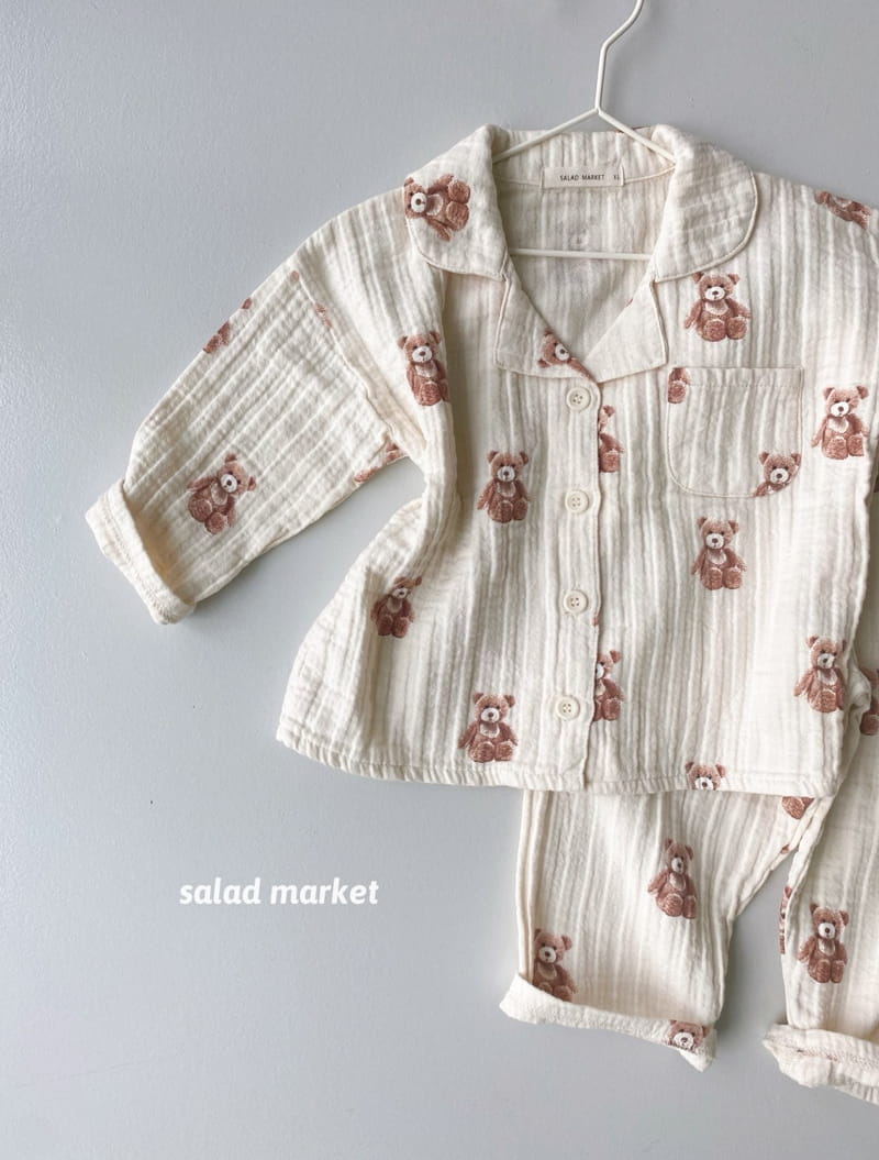 SALAD MARKET - Korean Children Fashion - #Kfashion4kids - Teddy Bear Pajamas - 4
