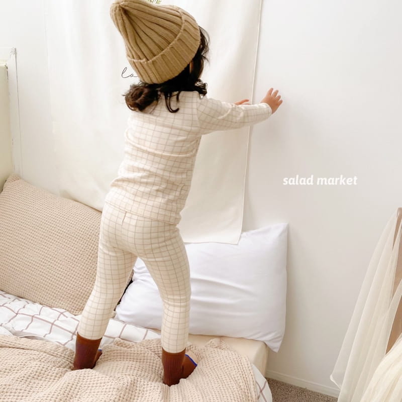 SALAD MARKET - Korean Children Fashion - #Kfashion4kids - Bear Check Pajamas - 12