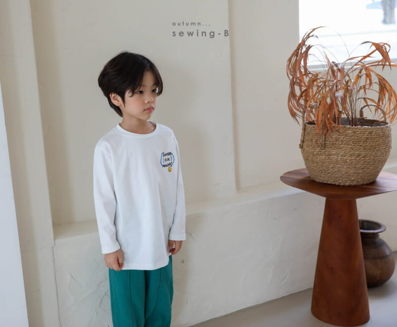 SEWING-B - Korean Children Fashion - #Kfashion4kids - Smile Layered Long Tee