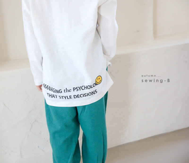 SEWING-B - Korean Children Fashion - #Kfashion4kids - Smile Layered Long Tee - 4