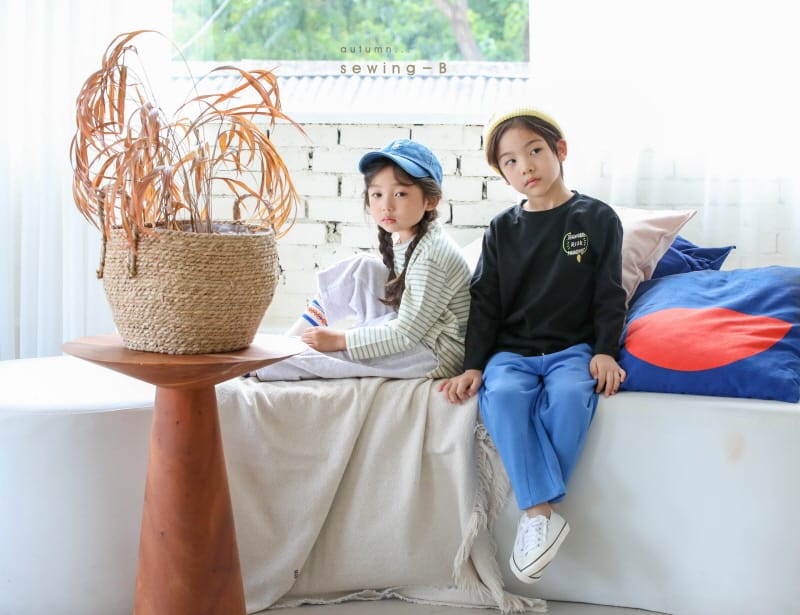 SEWING-B - Korean Children Fashion - #Kfashion4kids - Smile Layered Long Tee - 5