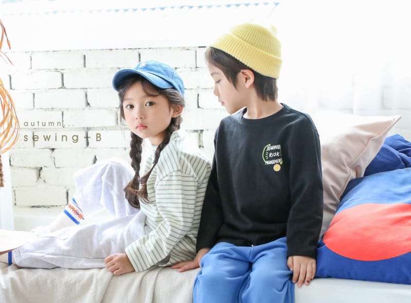 SEWING-B - Korean Children Fashion - #Kfashion4kids - Smile Layered Long Tee - 6