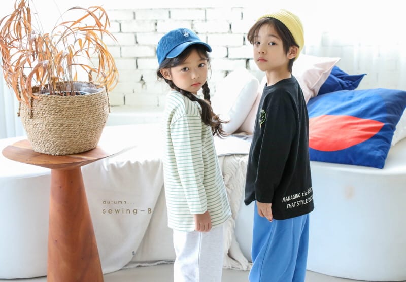 SEWING-B - Korean Children Fashion - #Kfashion4kids - Smile Layered Long Tee - 9