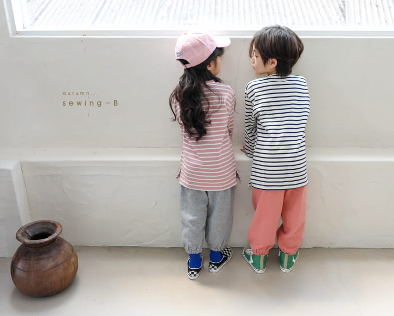 SEWING-B - Korean Children Fashion - #Kfashion4kids - Stripe Layered Long Tee - 3