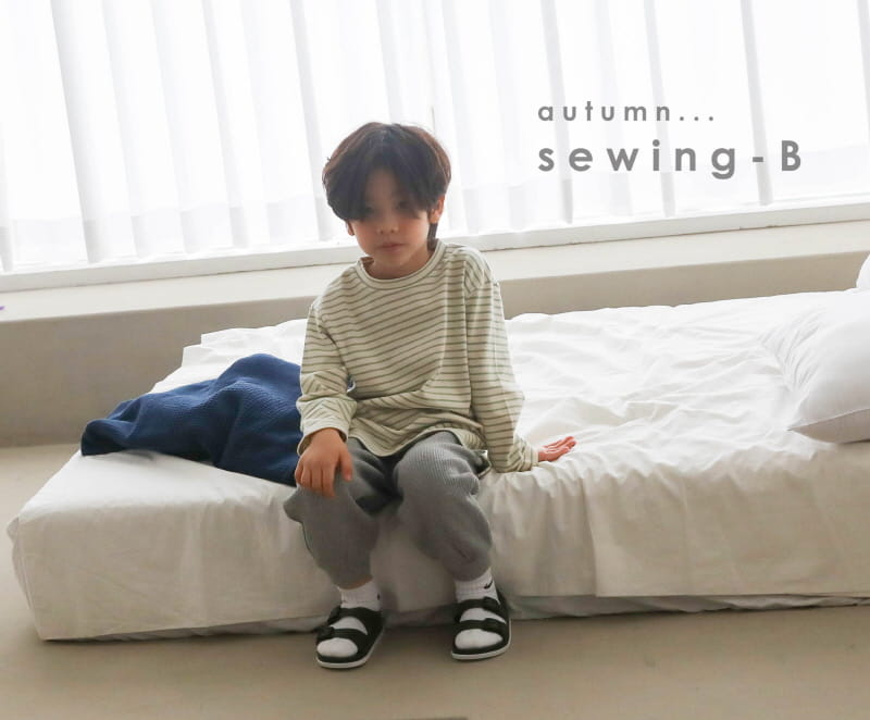 SEWING-B - Korean Children Fashion - #Kfashion4kids - Stripe Layered Long Tee - 9