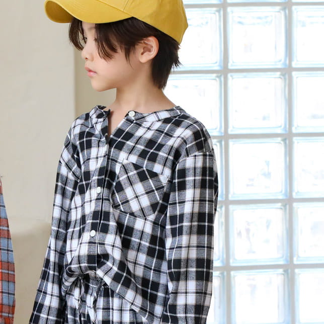 SEWING-B - Korean Children Fashion - #Kfashion4kids - Check Shirt